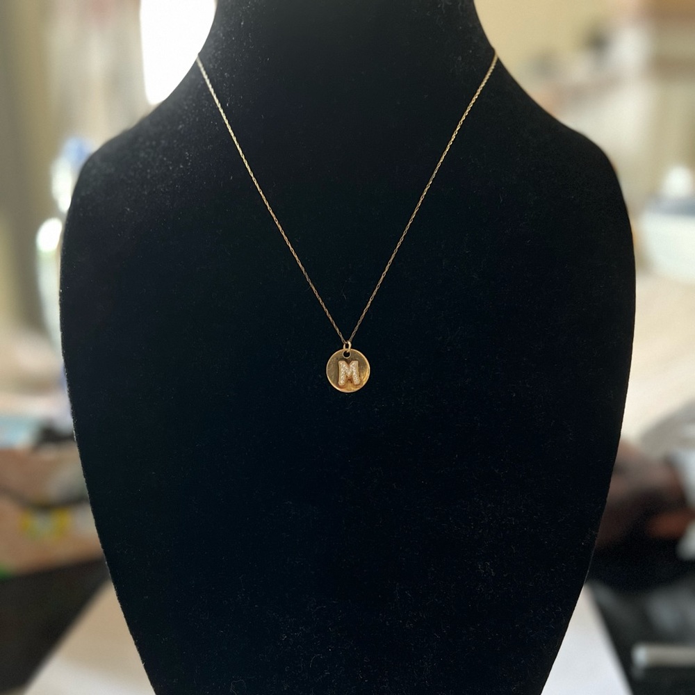 Sterling M necklace